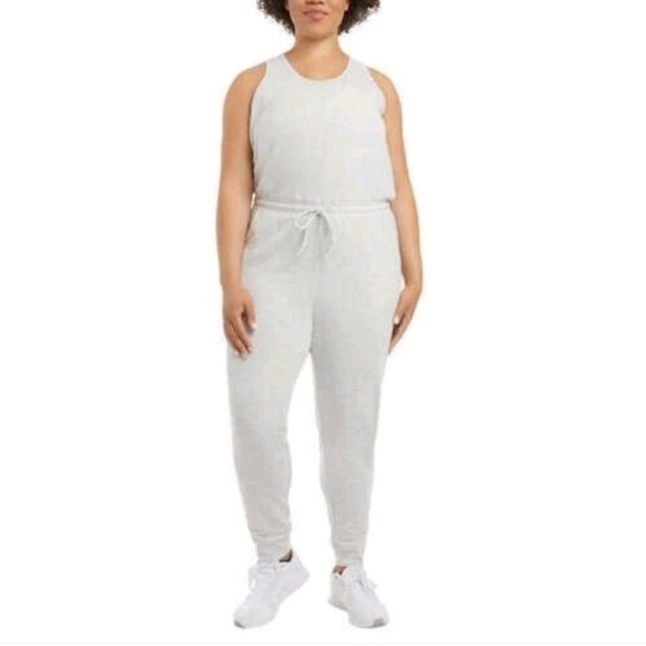 Danskin Heather Gray Sleeveless Jumpsuit - Picture 6 of 10